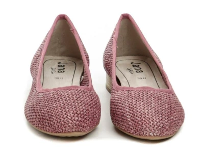 Jana Soft Line 8-22172-42 růžové dámské baleríny šíře H