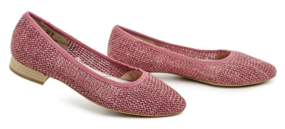 Jana Soft Line 8-22172-42 růžové dámské baleríny šíře H