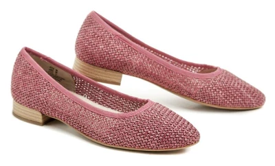 Jana Soft Line 8-22172-42 růžové dámské baleríny šíře H