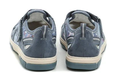 Jana 8-23671-44 denim dámské polobotky šíře H