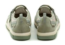 Jana 8-23671-44 zelenkavé dámské polobotky šíře H