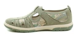 Jana 8-23671-44 zelenkavé dámské polobotky šíře H