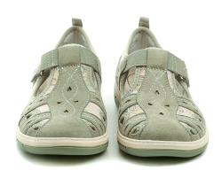 Jana 8-23671-44 zelenkavé dámské polobotky šíře H