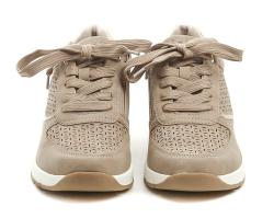 Jana 8-23766-46 béžové dámské polobotky na klínu