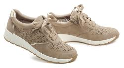 Jana 8-23766-46 béžové dámske poltopánky na kline