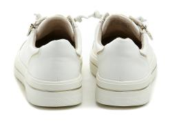 Jana 8-23770-46 bílé dámské polobotky šíře H