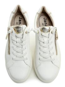 Jana 8-23770-46 bílé dámské polobotky šíře H