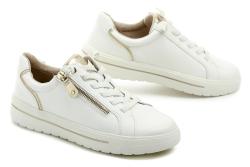 Jana 8-23770-46 bílé dámské polobotky šíře H