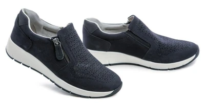 Jana 8-24765-46 navy dámské polobotky