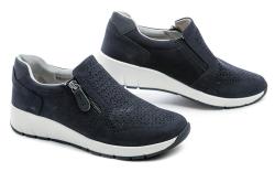 Jana 8-24765-46 navy dámske poltopánky