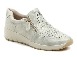 Jana 8-24765-49 zlato béžové dámské polobotky šíře H