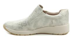 Jana 8-24765-49 zlato béžové dámské polobotky šíře H