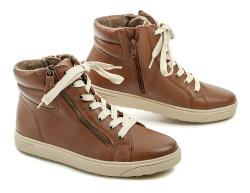 Jana 8-25269-43 cognac dámské zimní boty šíře H