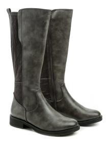 Jana 8-25560-29 grafit dámske čižmy šírka H