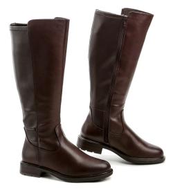 Jana 8-25563-43 hnedé dámske čižmy šírka H