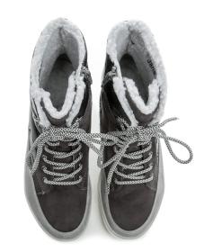 Jana 8-26266-41 černé dámské zimní boty šíře H