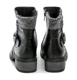 Jana 8-26488-45 černé dámské zimní boty šíře H