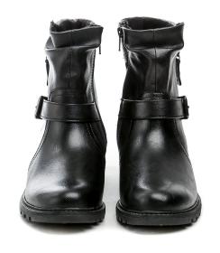 Jana 8-26488-45 černé dámské zimní boty šíře H