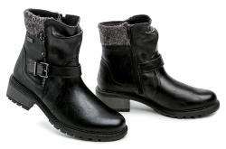 Jana 8-26488-45 černé dámské zimní boty šíře H