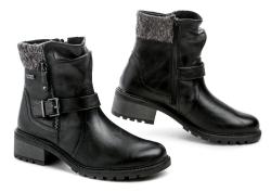 Jana 8-26488-45 černé dámské zimní boty šíře H