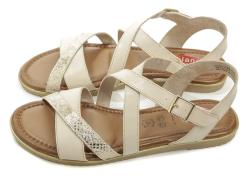 Jana 8-28115-28 béžové nadměrné dámské sandály