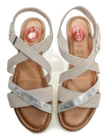 Jana 8-28115-28 šedé nadměrné dámské sandály