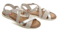 Jana 8-28115-28 šedé nadměrné dámské sandály