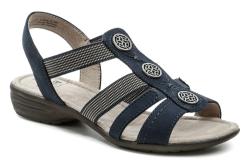 Jana 8-28165-28 navy dámské sandály šíře H