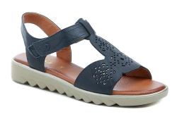 Jana 8-28262-44 navy dámske sandále šírka H