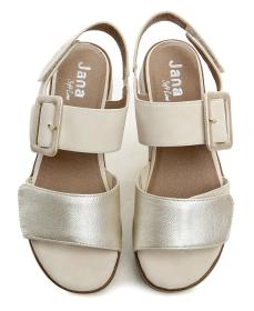 Jana 8-28266-44 béžovo zlaté dámske sandále