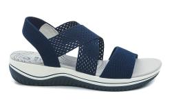 Jana 8-28768-42 navy dámské sandály šíře H
