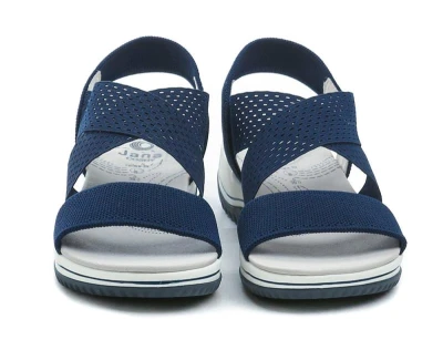 Jana 8-28768-42 navy dámské sandály šíře H