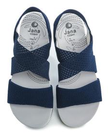 Jana 8-28768-42 navy dámske sandále šírka H