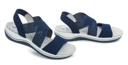 Jana 8-28768-42 navy dámske sandále šírka H