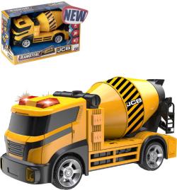 JCB Domíchávač betonu pracovní stroj na baterie Světlo Zvuk plast