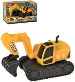 JCB Rypadlo pásový bagr pracovní stroj na baterie Světlo Zvuk plast