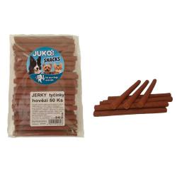 Jerky tyčinky Hovězí JUKO Snacks (50 ks) Jerky tyčinky Hovězí JUKO Snacks (50 ks)