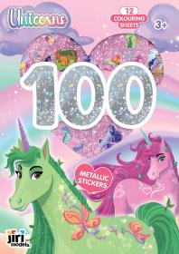 Jiri Models 100 samolepek + metalické omalovánky Jednorožci Jiri Models 100 samolepek + metalické omalovánky Jednorožci