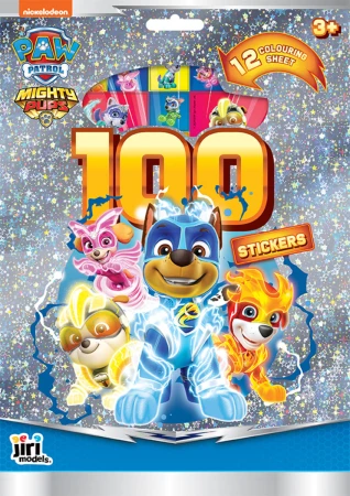 Jiri Models 100 samolepek + omalovánky Tlapková patrola (Paw Patrol)