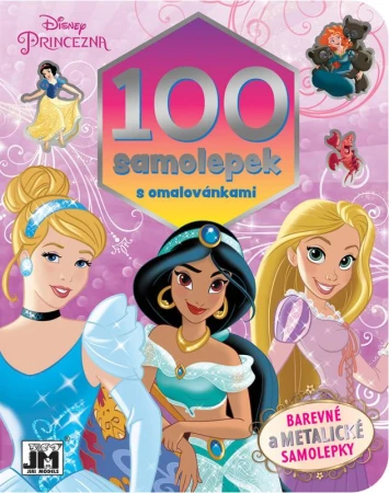 Jiri Models 100 samolepek s omalovánkami Disney Princezny Jiri Models 100 samolepek s omalovánkami Disney Princezny