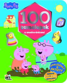 Jiri Models 100 samolepek s omalovánkami Prasátko Peppa