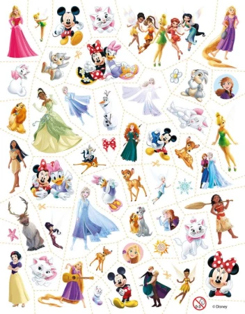 Jiri Models 100 tetování + omalovánky Disney pro holky