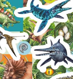 Jiri Models 1000 samolepek v sešitu Dinosauři