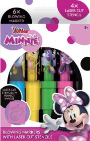 Jiri Models Fixy foukací 6ks Disney Minnie Mouse set se 4 šablonami
