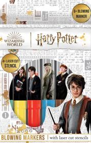 Jiri Models Foukací fixy set 6ks + 4 šablony Harry Potter