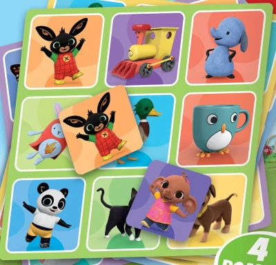 Jiri Models HRA Bingo králíček Bing 3v1 (společenská hra)