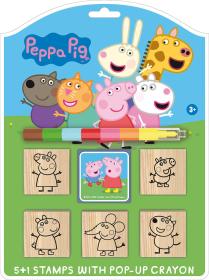 Jiri Models Razítka 5+1 s pop-up voskovou Peppa Pig