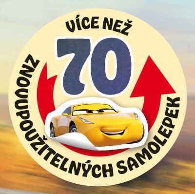 Jiri Models Lepím si znovu Auta (Cars) zábava se samolepkami
