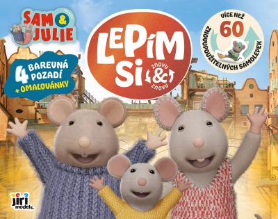 Jiri Models Lepím si znovu Dům myšek zábava se samolepkami