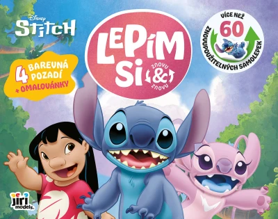 Jiri Models Lepím si znovu Lilo Stitch zábava se samolepkami